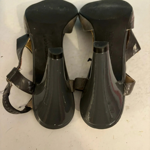 Kenneth Cole reaction sling back ombré grey leather heels in size 7.5 - Picture 9 of 12